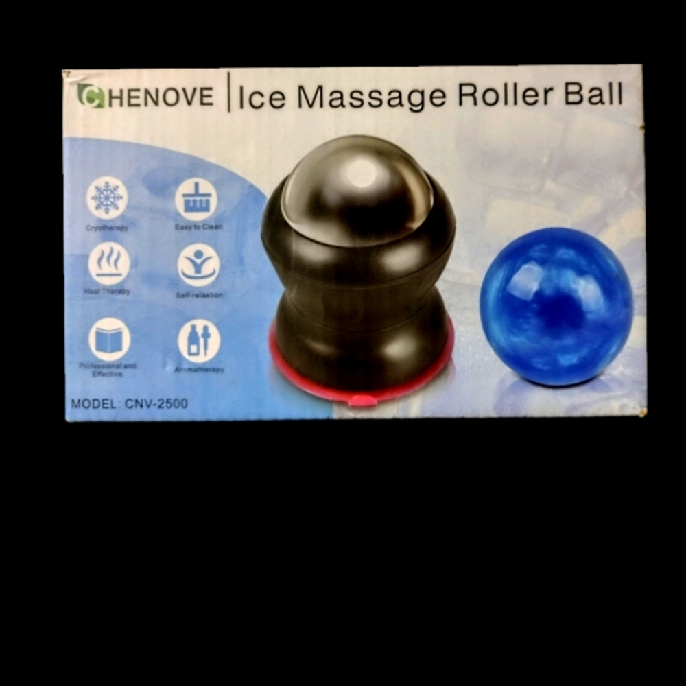 New In Box- Ice Massage Roller Ball W Optional Blue Ball Swap Out - Picture 1 of 1